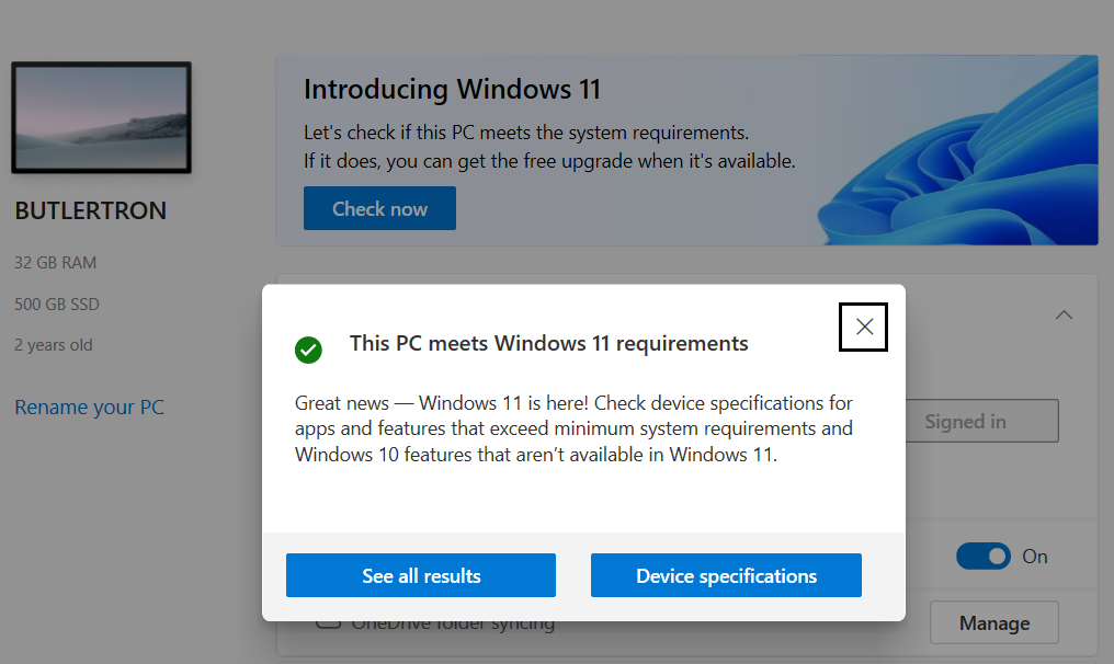 Getting to Windows 11 from Windows 10